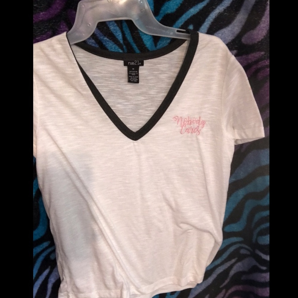 White and grey shirt